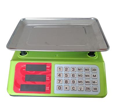 China Weight Function Balance Digital Scale 40kg Market Weighting Machine for sale