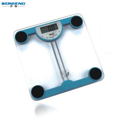 China Bathroom Scales Free Sample LCD Body Weigh Glass Bathroom Scale Digital 180kg for sale