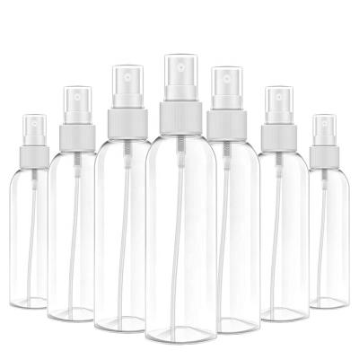 China Clear Refillable 10ML 30ML 50ML 60ML 75ML 80ML 100ML 500ML PET Breath Freshener Perfume Alcohol Hand Sanitzer Pocket Spray Plastic Bottle for sale