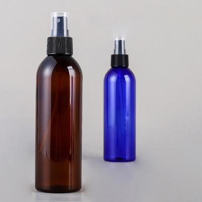 China Wholesale BEAUTY PACKAGING 500ml 250Ml Fashionable Pet Amber Plastic Liquid Spray Bottle For Cosmetic for sale