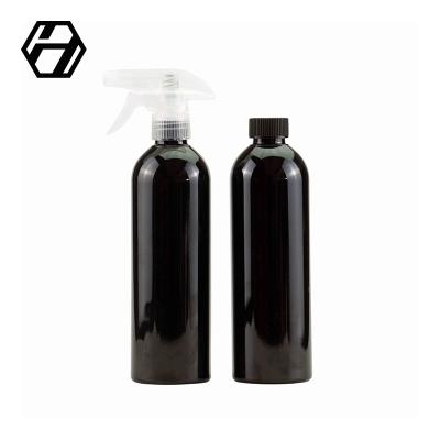 China Custom BEAUTY PACKAGING Color Universal Caliber Round The Shoulder House Mister Black 500Ml Spray Bottles for sale