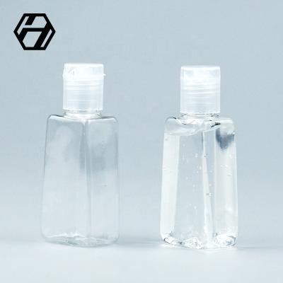 China NG Personal Plastik Flip Top Transparent OEM Bote From HONGHE Skin Care Packaging 30ml Pet Hand Sanitizer Bottle for sale