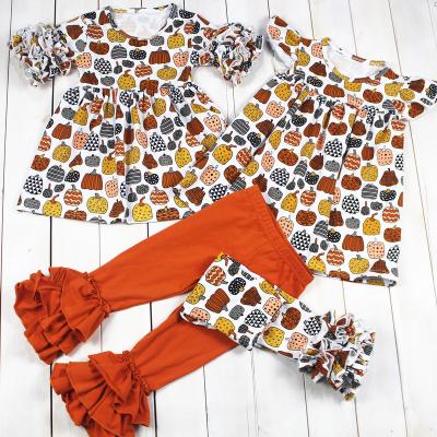 China Wholesale Newborn Children's Dolike Cotton Breathable Clothing Thanksgiving Day Pumpkin Baby Clothes for sale