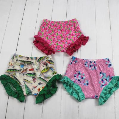 China Wholesale Milk Printing Toddler Underwear Cute Breathable Silk Soft Infant Bloomers Shorts Kids Underwear for sale