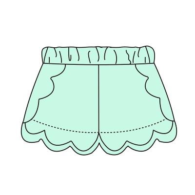 China Breathable Custom Made Casual Girls Shorts Infant Toddler Clothing Novelty Babies Shorts for sale