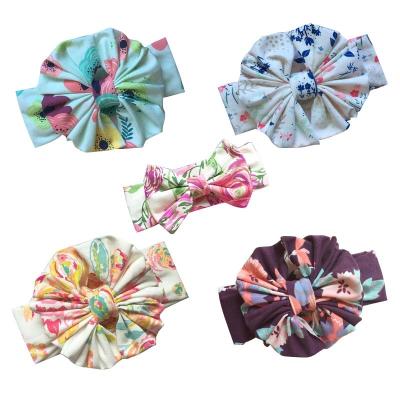 China Sweet Bridesmaids Hair Bows Custom Knitted Cotton Hairband Cute Babies Hairband Accessories for sale