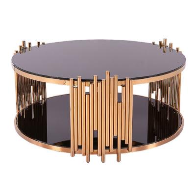 China 2020 Design 2020 Tour Shape Coffee Table Luxury Hot Mirrored Gold Side Table Living Room Furniture for sale