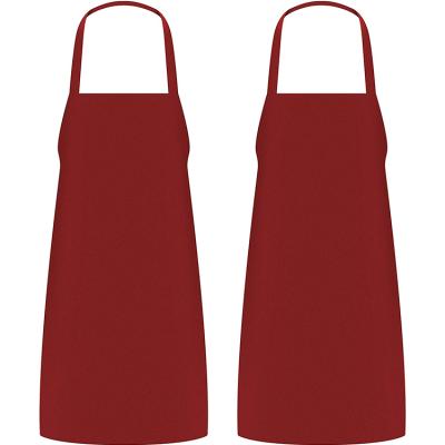 China Recyclable Custom Logo Printed Baking Cooking Canvas Kitchen Apron With Pockets for sale