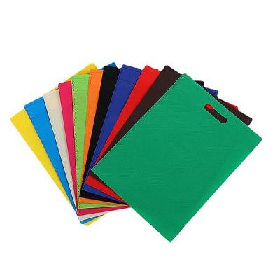 China 100% wholesale high quality eco-friendly non woven d-cut packaging reusable shopping bags for sale