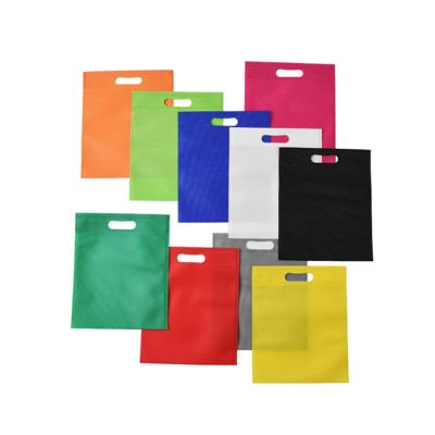 China 100% eco friendly Colorfu custom logo custom die cut rept nonwoven tote bag for shopping for sale