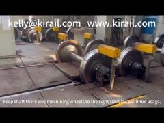 railway vehicles wheelsets to test if bearings ok