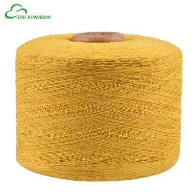 China NE10/1 Recycled Blankets / Rugs Weaving YELLOW Polyester Cotton Blended Yarn for sale