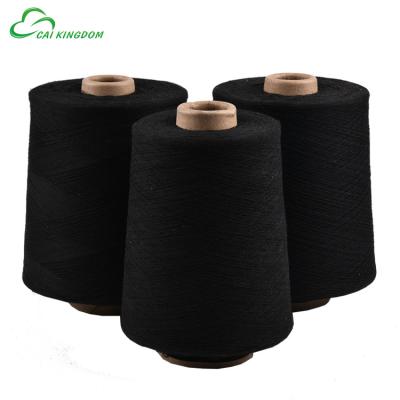 China Ne20/1 Recycled Black/Grey/Navy Tapered Textile Waxed Yarn For Socks for sale