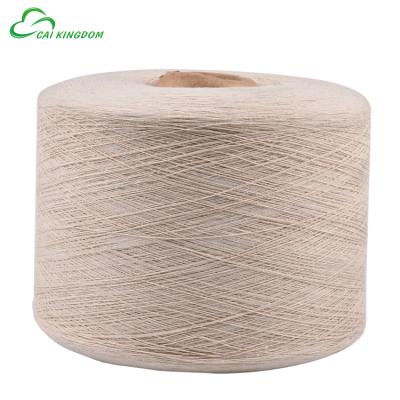 China Ne 20/1 OE 50% recycled cotton 50%polyester regenerated yarn3% cotton black for knitting socks and fabric Eao KINDDOM BRAND for sale