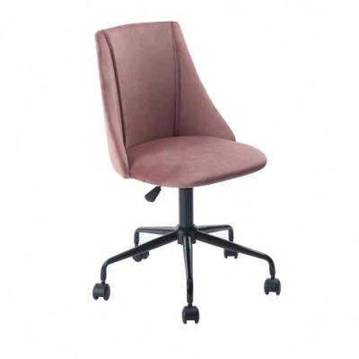 China (Size) Modern Design Adjustable Velvet Accent Chairs Furniture Fabric Mid Office Home Office Chair Back Task Chair for sale