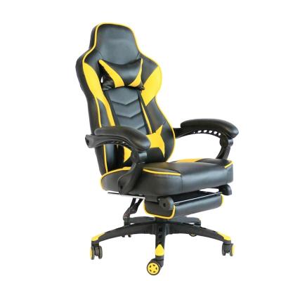 China PARTNER(Height)Wholesale Adjustable PU Leather Pack Foldable Comfortable Anji Esports Gaming Chair With Footrest for sale