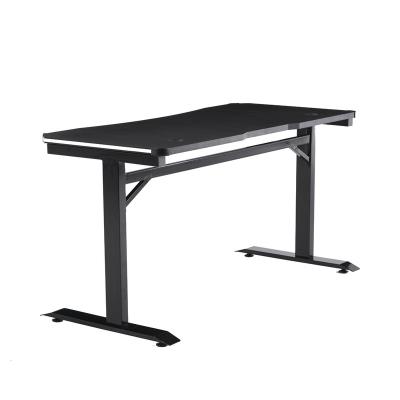 China Adjustable (height) PARTNER Wholesale Custom T Shaped Computer Desk Large Gaming Tables with Lights for sale