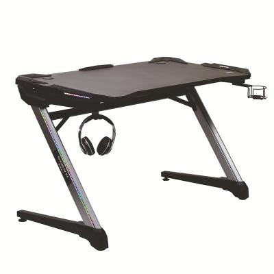 China PARTNER (Height) Aluminum Alloy Adjustable Legs Modern Gaming Style Computer Table Gaming Desk for sale