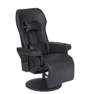 China Massage PARTNER Black Leather Fitted Single Recliner Salon Play Couch With 2 Cup Holder And Side Pocket for sale