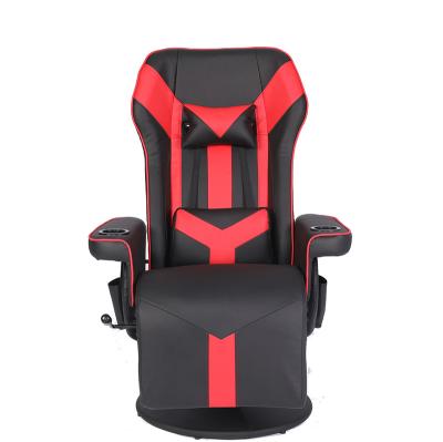 China Single Massage Partner Metal Material Gaming Recliner Chair Salon Sofa With 2 Cup Holder And Side Pocket for sale