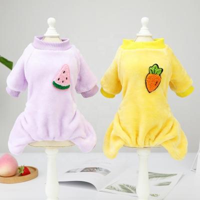 China High Fashion Cute Viable Comfortable Pet Dog Clothing Accessories Small Pet Dog Pajamas Clothes 4 Legs Costume Dog Clothes For Winter for sale