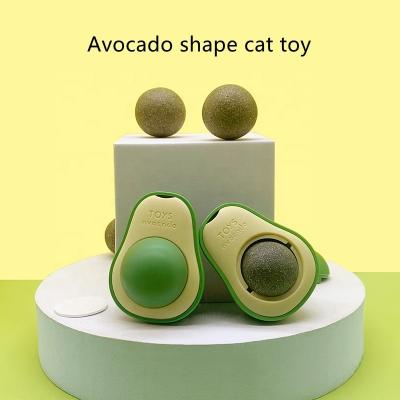 China Wholesale Viable Catnip Catnip Catnip Wall Toy Ball Toy Cute Cat Snacks Toys Interactive Avocado Catnip Toy Cat Lovely Good Prices for sale