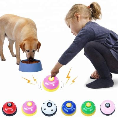 China Wholesale Viable Pet Dog Bell Metal High Quality Plastic Dog Bell Painting Creative Pet Training Toys Training Call Bell for sale