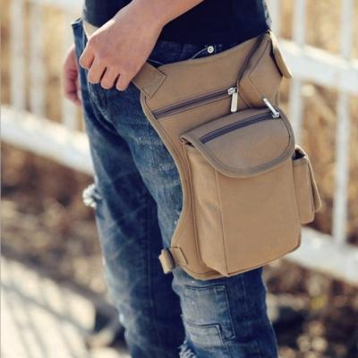 China Lightweight Multi Functional Sports Men Shoulder Leg Bags Waterproof Canvas Men Waist Nylon Leg Bag for sale