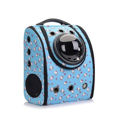 China Amazon Breathable Hot Sale Big Space Folding Outdoor Pet Carrier Bag Backpack For Animals Birds Cats Dogs Small for sale