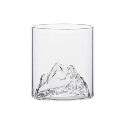 China New Design Snow Mountain Heat Resistant Bar Party Glass Cup Wine Cups Wine Goblets Whiskey G for sale