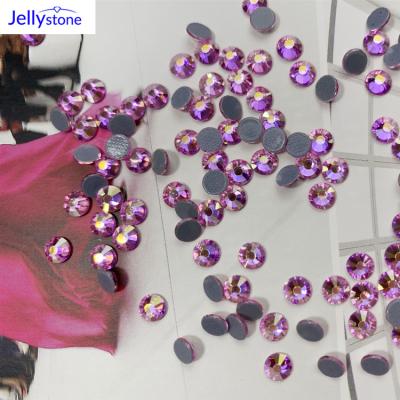 China Lead Free (< ) Beautiful 90ppm Color 90ppm LT Rose AB SS4-SS30 12 Glass Cut Hot Fix Rhinestone Flatback Rhinestones For Manicure And Fabric Decoration for sale