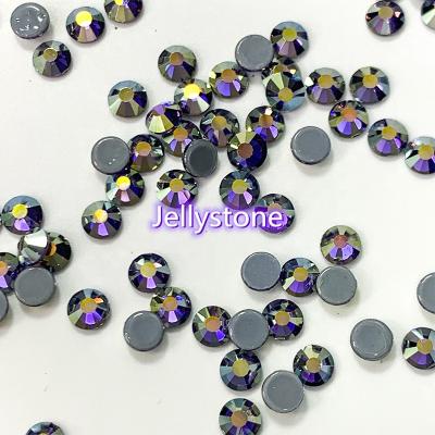 China Lead Free (< 90ppm) Tanzanite AB Color Exclusive Iron On Crystal Bead Necklace Flatback Rhinestones Hotfix Bonded For Women Fashion Rings for sale