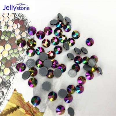 China Environmental friendly ss4 ss6 ss8 ss10 ss12 ss16 ss20 ss30 Rose Gold Crystal Stones Round flat-back glass rhinestone for decoration for sale