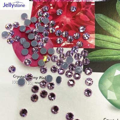 China Environmental Friendly Jelly Stone Hot Sale Products Lt Rose Korea Style Colorful Glass 12 Cut Fake Stone For Hair Clips And Main Use for sale