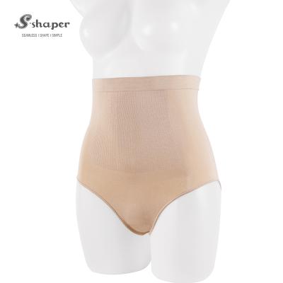 China S-SHAPER Latest High Waist Antibacterial Flat Abdomen Nylon Body Shaping Panty for sale