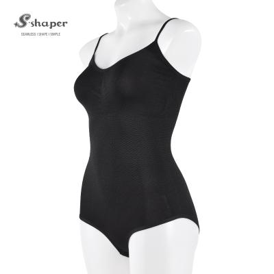 China Custom Antibacterial Logo Women's Body Pillow Adjustable Strap Comfortable Moisture Wicking Shapewear for sale