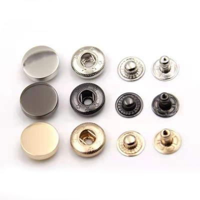 China Factory Hot Sales Metal Accessories Nickel Free Decorative Logo Design Snap Buttons for sale