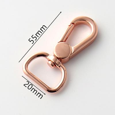 China 2022 Luxury Hot Selling Bag Parts And Accessories Bag Dog Hook Zinc Alloy Swivel Snap Hook for sale