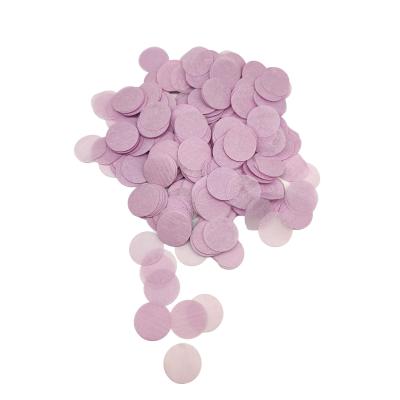 China Purple Round Tissue Paper Confetti Paper For Wedding Party CE-2P083 for sale