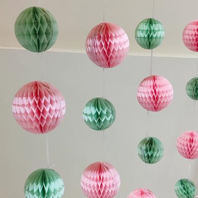 China Home Decoration 8cm Craft Paper Ball for Theme Party Birthday Wedding Baby Shower Party CE-2P089 for sale