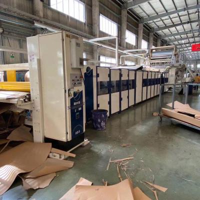 China Factory Refurbished Used 3/5/7 Layer Good PerformanceHigh Speed ​​Automatic Corrugated Cardboard Production Line Corrugated Box Making Machine for sale