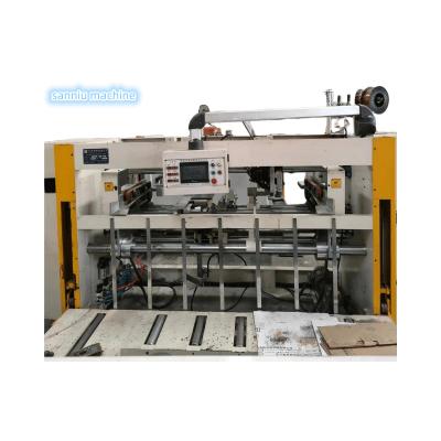 China Printing Shops Second Hand Refurbished Computer Controlled High Speed ​​Semi-automatic Nail Box Machine For Multilayer Corrugated Boards for sale