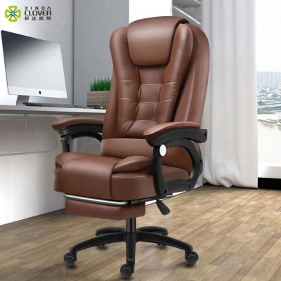 China Wholesale Adjustable (Height) Executive Office Chair Rotation PU Leather Brown Massage Office Chair for sale