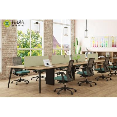 China Industrial Convertible Modern Luxurious Office Table 8 Seater Steel Workstations for sale