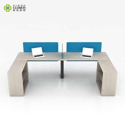 China 2 Seater Adjustable Modern Wood Melamine Office Desk Working Desk (Height) for sale