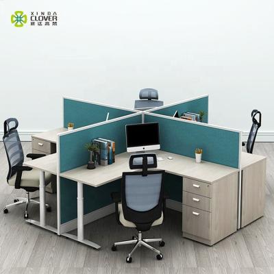 China Convertible Office Workstation Company Modern Call Center Desks X Shaped Compartment for sale