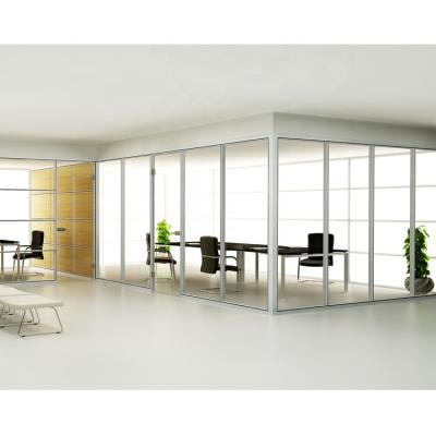 China Good Price HK85 Office Furniture Durable High Quality Office Partition Soundproof Glass Wall for sale