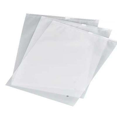 China Recyclable Plastic Zipper Bags For Clothing Clear Bag Cosmetic Flower Waterproof Plastic Zipper for sale