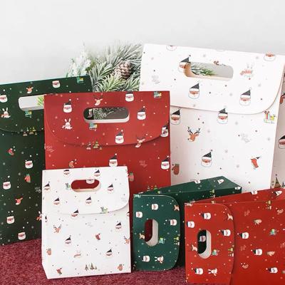 China Wholesale Cheap Kid Recycled Materials Christmas Paper Shopping Bags for sale