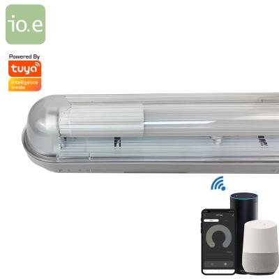 China Warehouse Triproof T8 LED Tube WiFi Voice Control IP65 Smart Light Tri-proof Tuya CE Approved for sale